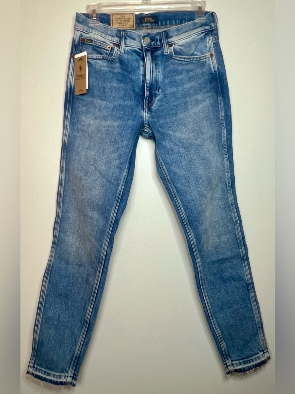 New with tags Polo Ralph Lauren Tompkins Mid Rise Skinny Crop Jeans 28